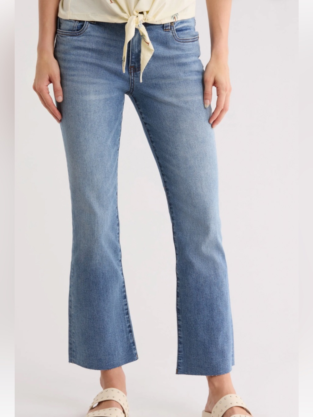 Kut from the Kloth Mid-Rise Ankle Flare Jeans